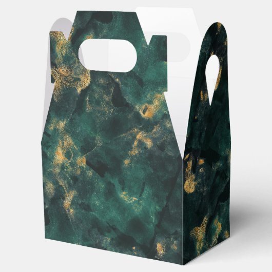 Ballotins Mariage en marbre d'or Emerald Green (Ouvert)