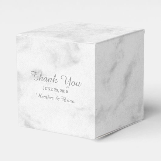 Ballotins Mariage en marbre gris élégant (Verso)