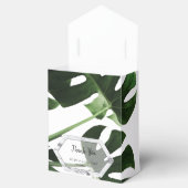 Ballotins Mariage en marbre tropical Monstera (Ouvert)