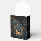 Ballotins Mariage en noir bleu et or en bois de glam rustiqu (Ouvert)