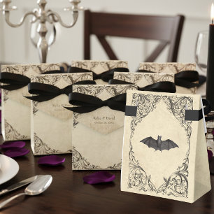 Ballotins Mariage en parchemin noir vintage jusqu'à la mort