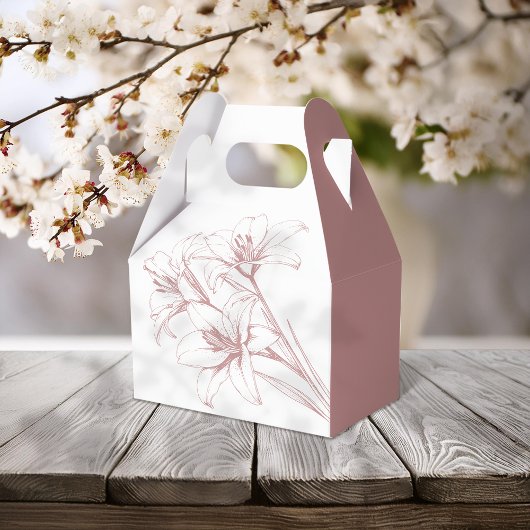 Ballotins Mariage en plan rose Lily
