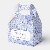 Ballotins Mariage en porcelaine bleue (Arrière)