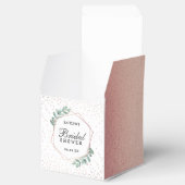 Ballotins Mariage Eucalyptus Géométrique Feuille D'or Rose (Ouvert)