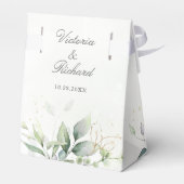 Ballotins Mariage Eucalyptus Green Watercolor (Arrière)