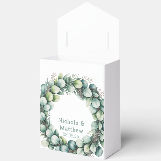 Ballotins Mariage Eucalyptus Vert Mint & Sage (Ouvrir)