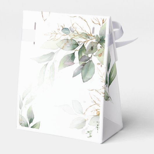 Ballotins Mariage Eucalyptus Vert & Or (Arrière)