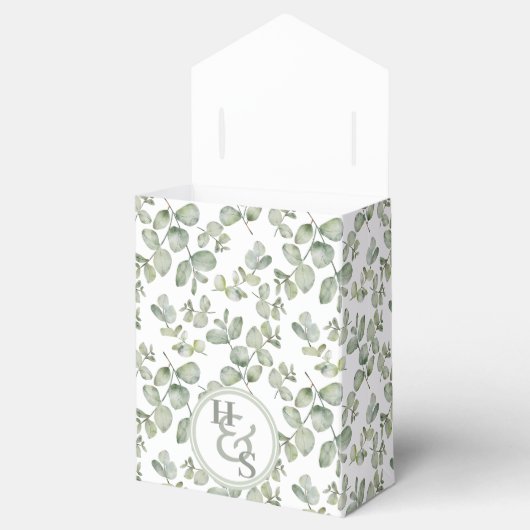 Ballotins Mariage Eucalyptus Vert Sage Rustique (Ouvert)
