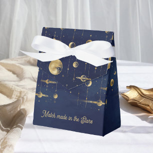 Ballotins Mariage fait dans les Étoiles Bleu Or Cadeau de Ma