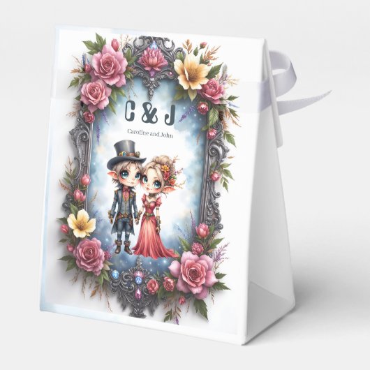 Ballotins Mariage Fantastique d'Elfe Steampunk (Arrière)