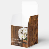 Ballotins Mariage Faux Barn Wood Bucket et White Daisy (Ouvert)