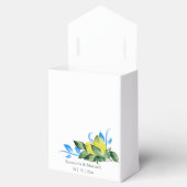 Ballotins Mariage Faveur Boîtes Aquarelle Citron (Ouvert)