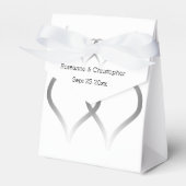 Ballotins Mariage Faveur Boxes Coeurs d'argent (Verso)