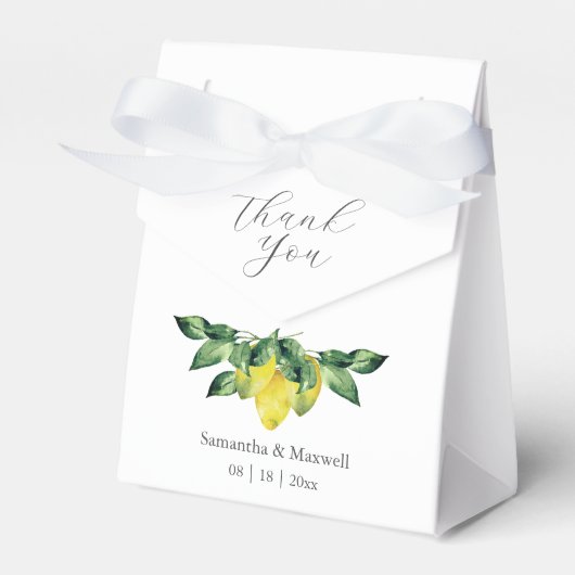 Ballotins Mariage Favor Boîtes Dusty Bleu Botaniques (Verso)