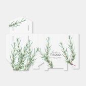 Ballotins Mariage Favor Boxes Rosemary Greenery (Déplié)