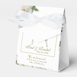 Ballotins Mariage Favor Personnaliser la verdure Rose