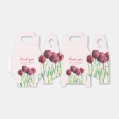 Ballotins Mariage Favoriser violet rose Allium Aquarelle Flo (Déplié)