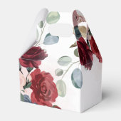 Ballotins Mariage Favors Fleurs Personnalisés Bourgogne (Arrière)