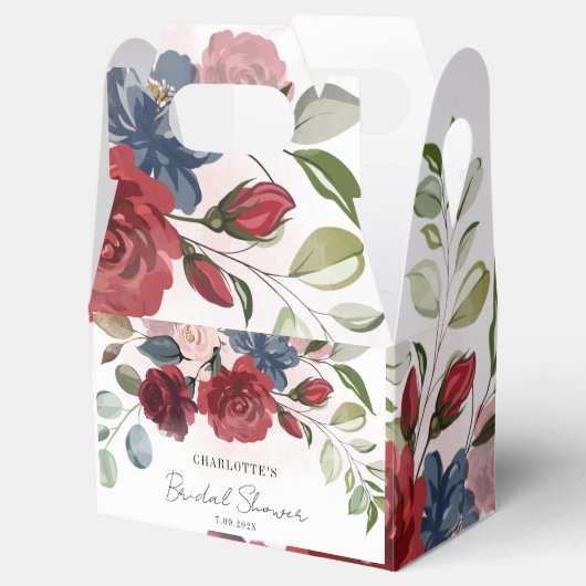 Ballotins Mariage Favors Fleurs Personnalisés Bourgogne (Ouvert)