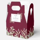 Ballotins Mariage Feuillage de verdure Or de Bourgogne (Ouvert)