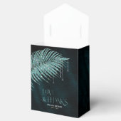 Ballotins Mariage feuille de joaillerie ID Turquoise830 (Ouvert)