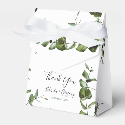 Ballotins Mariage Feuille rustique Eucalyptus (Verso)