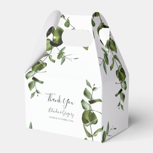 Ballotins Mariage Feuille rustique Eucalyptus (Verso)