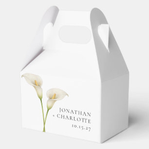 Ballotins Mariage Fleur Moderne Blanche de Lys de Calla
