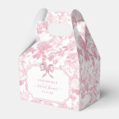 Ballotins Mariage Fleur Rose Blanc Chinoiserie (Arrière)