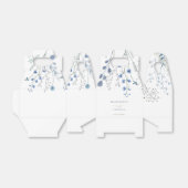 Ballotins mariage fleur sauvage bleu aquarelle (Déplié)