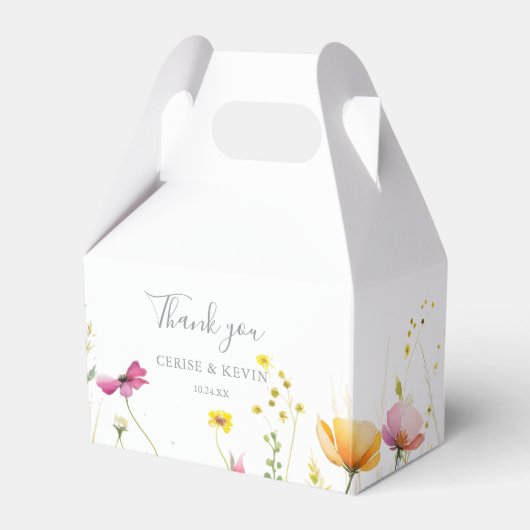 Ballotins Mariage Fleur sauvage coloré Meadow (Verso)