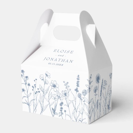 Ballotins Mariage Fleur sauvage de périphérique minimaliste (Arrière)