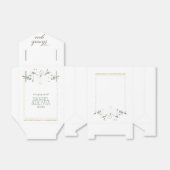 Ballotins Mariage Fleur sauvage élégant Charm Green (Déplié)