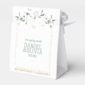 Ballotins Mariage Fleur sauvage élégant Charm Green (Arrière)