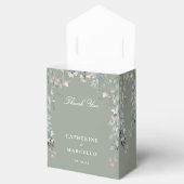 Ballotins Mariage fleur sauvage Floral Sage Green (Ouvert)