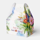 Ballotins Mariage fleur sauvage, Merci Floral Rustique & (Verso)