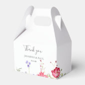 Ballotins Mariage Fleur sauvage multicouleur simple (Verso)