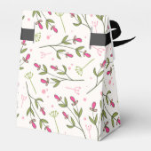 Ballotins Mariage Fleur sauvage rose et vert à longue tige M (Arrière)