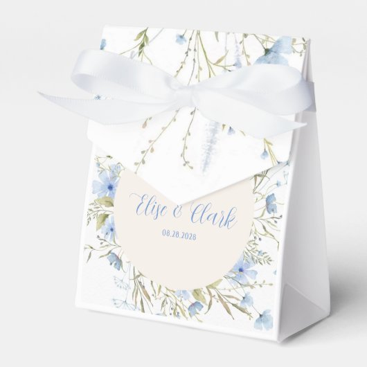 Ballotins Mariage Fleur sauvage rustique Dusty Blue Delicy (Verso)