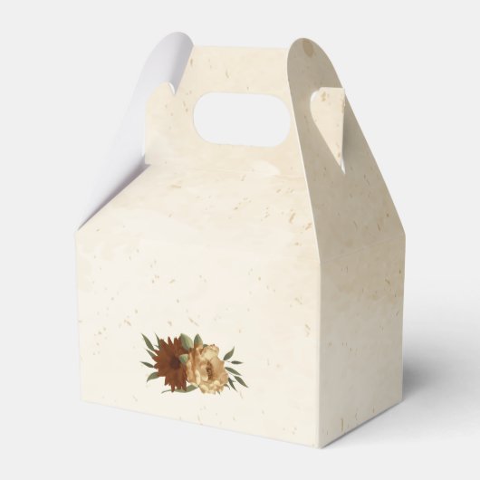 Ballotins mariage fleuri rustique en terre cuite (Arrière)