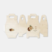 Ballotins mariage fleuri rustique en terre cuite (Déplié)