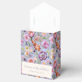 Ballotins Mariage Fleurs Brodées Violettes (Ouvert)