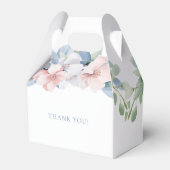 Ballotins Mariage Fleurs Roses Bleues Élégantes (Arrière)