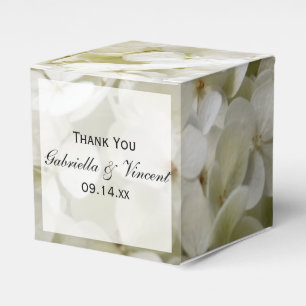 Ballotins Mariage floral blanc Hydrangea