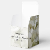 Ballotins Mariage floral blanc Hydrangea (Ouvert)