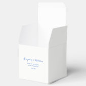 Ballotins Mariage Floral bleu Hydrangea (Ouvert)