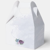 Ballotins Mariage floral bleu pourpre (Verso)