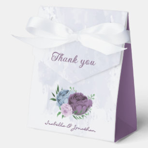 Ballotins Mariage floral bleu pourpre