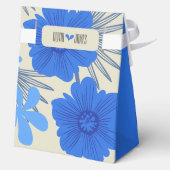 Ballotins Mariage floral bleu romantique (Verso)