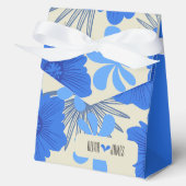 Ballotins Mariage floral bleu romantique (Recto)